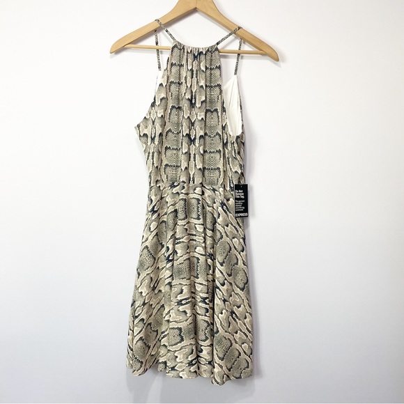 Express Snake Print Strappy A line Dress Size 8 NWT - Picture 6 of 8